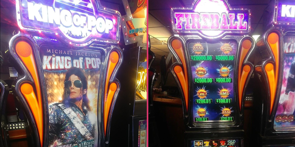 Bally Alpha 2 Pro Elite V20-32 with Michael Jackson Machine and Bally Alpha 2 Pro Elite V20-32 Fireball Machine